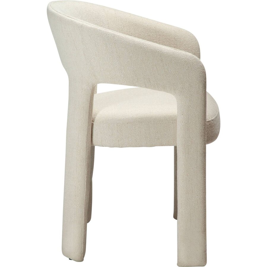 Splendor Beige Bouclé Eetkamerstoel