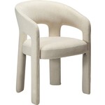 Dan Form Splendor Beige Bouclé Eetkamerstoel