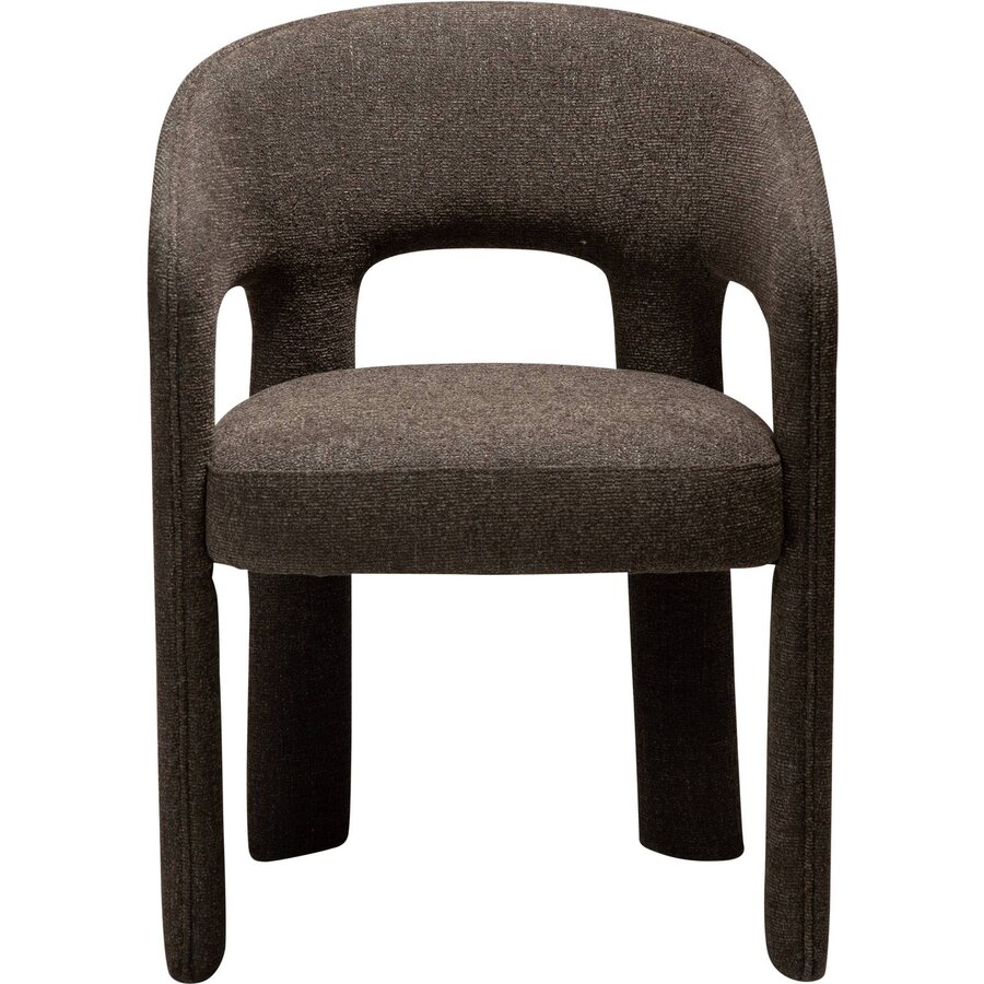 Splendor Bruin Bouclé Eetkamerstoel Splendor Bruin Bouclé Eetkamerstoel