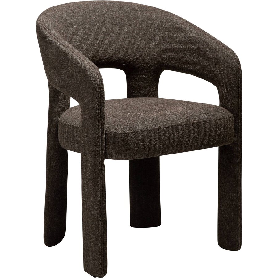 Splendor Bruin Bouclé Eetkamerstoel Splendor Bruin Bouclé Eetkamerstoel