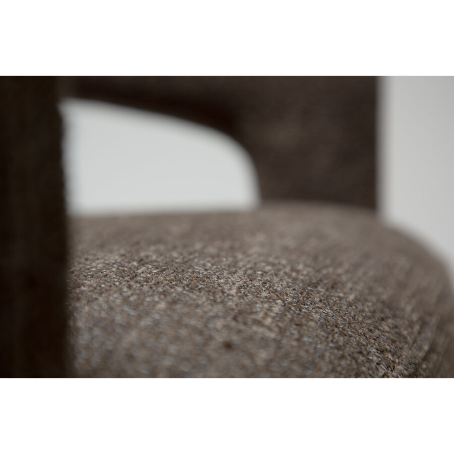 Splendor Bruin Bouclé Eetkamerstoel Splendor Bruin Bouclé Eetkamerstoel