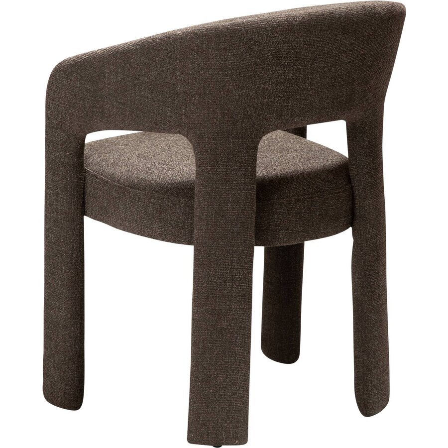 Splendor Bruin Bouclé Eetkamerstoel Splendor Bruin Bouclé Eetkamerstoel