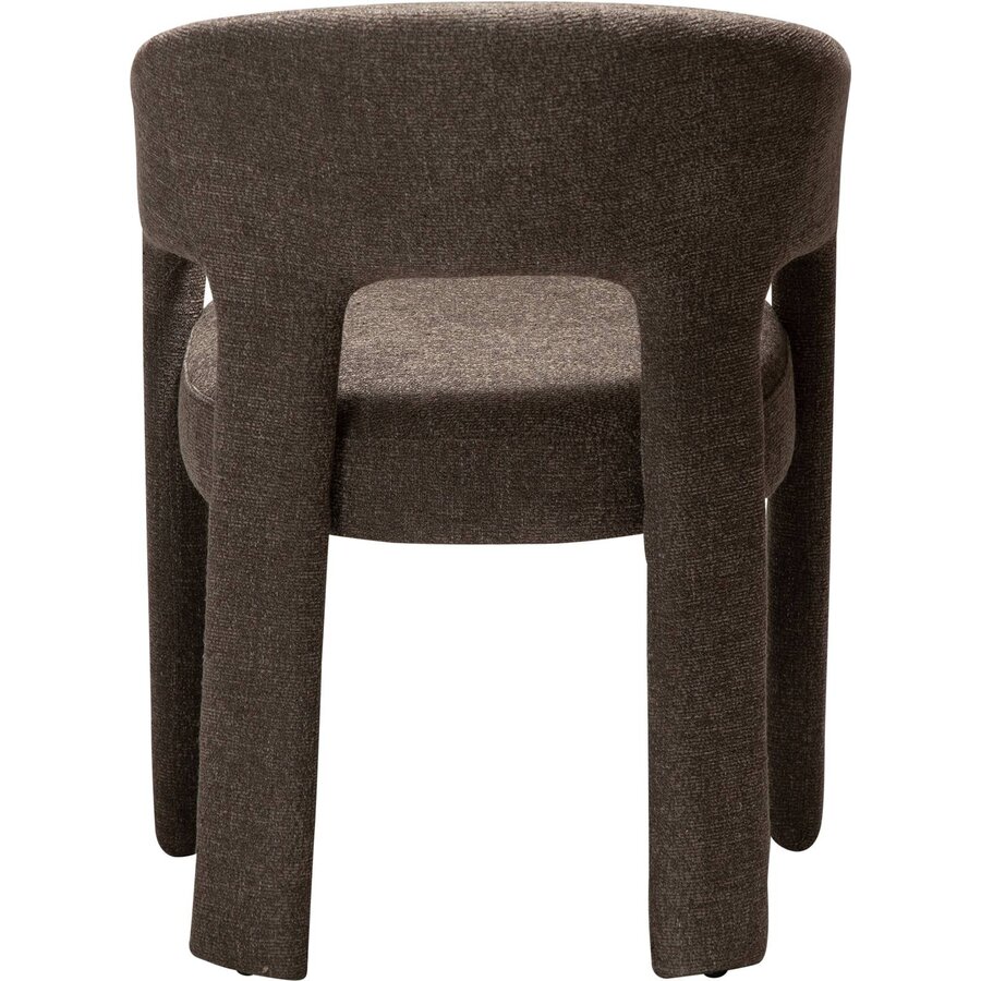 Splendor Bruin Bouclé Eetkamerstoel Splendor Bruin Bouclé Eetkamerstoel