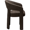 Splendor Bruin Bouclé Eetkamerstoel