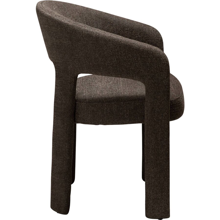 Splendor Bruin Bouclé Eetkamerstoel Splendor Bruin Bouclé Eetkamerstoel