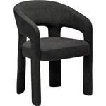 Dan Form Splendor Zwart Bouclé Eetkamerstoel