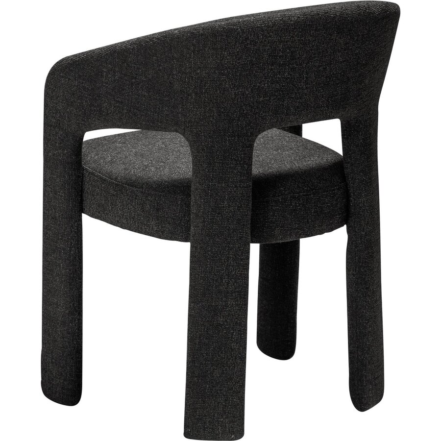 Splendor Zwart Bouclé Eetkamerstoel