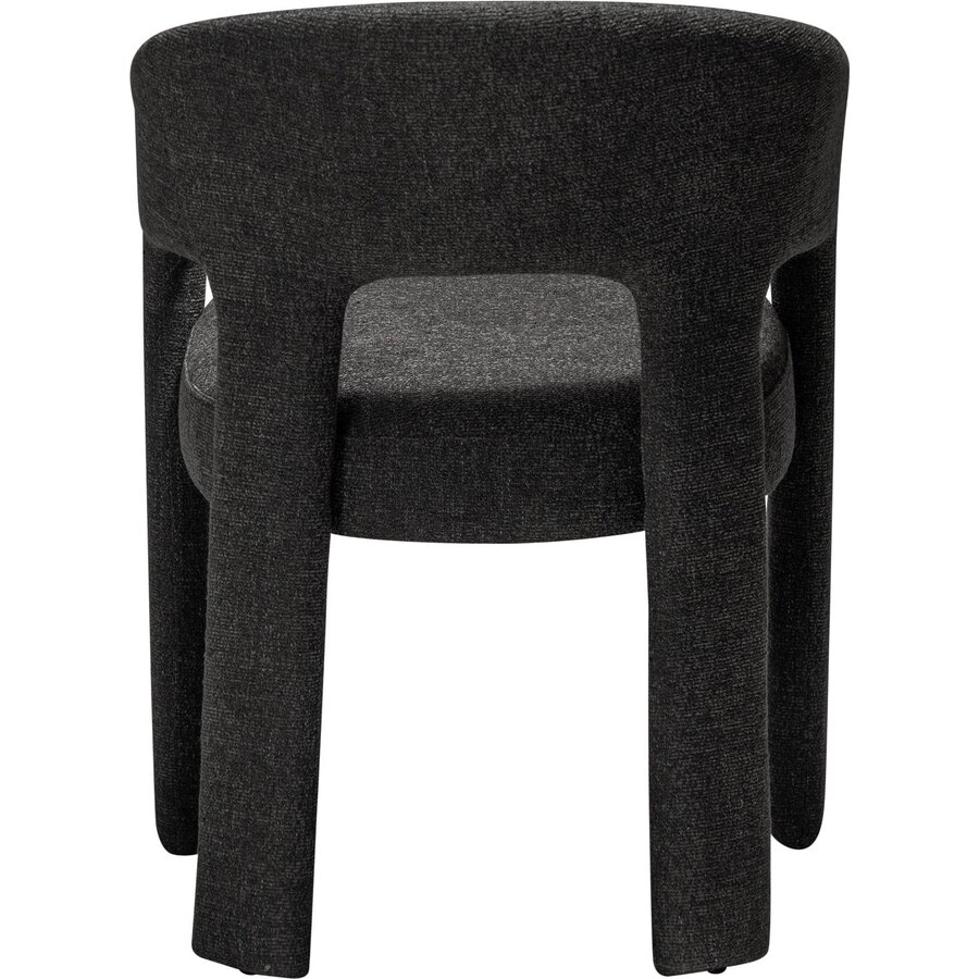 Splendor Zwart Bouclé Eetkamerstoel