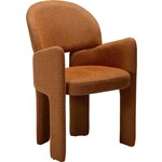 Dan Form Aole Pompoen Bouclé Eetkamerstoel Dan Form Aole Pompoen Bouclé Eetkamerstoel