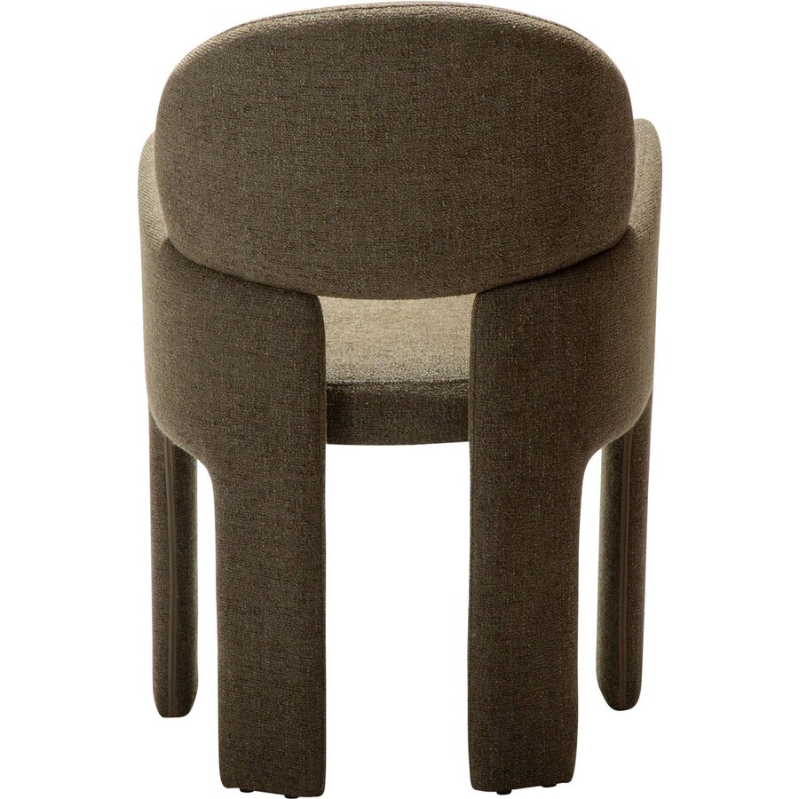 Aole Oljifgroen Bouclé Eetkamerstoel Aole Oljifgroen Bouclé Eetkamerstoel