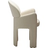 Aole Beige Bouclé Eetkamerstoel