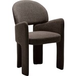 Dan Form Aole Bruin Bouclé Eetkamerstoel