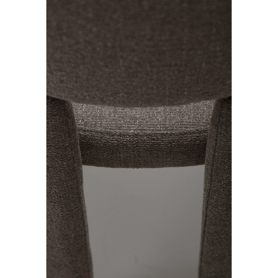 Aole Bruin Bouclé Eetkamerstoel