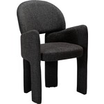 Dan Form Aole Zwart Bouclé Eetkamerstoel Dan Form Aole Zwart Bouclé Eetkamerstoel