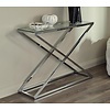 Xtra Glas / Chroom Sidetable