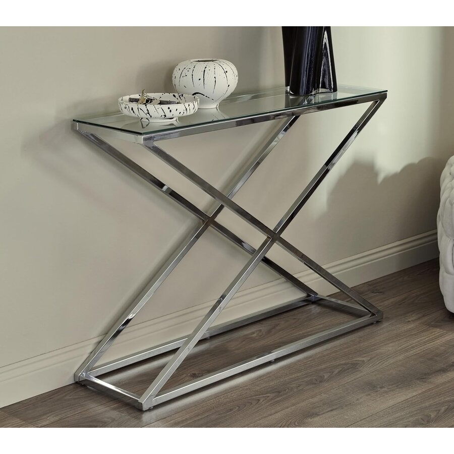 Xtra Glas / Chroom Sidetable