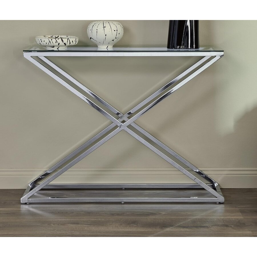 Xtra Glas / Chroom Sidetable