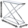 Xtra Glas / Chroom Sidetable