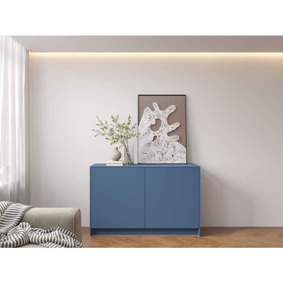 Elva Turin Rookblauw Dressoir 123 cm