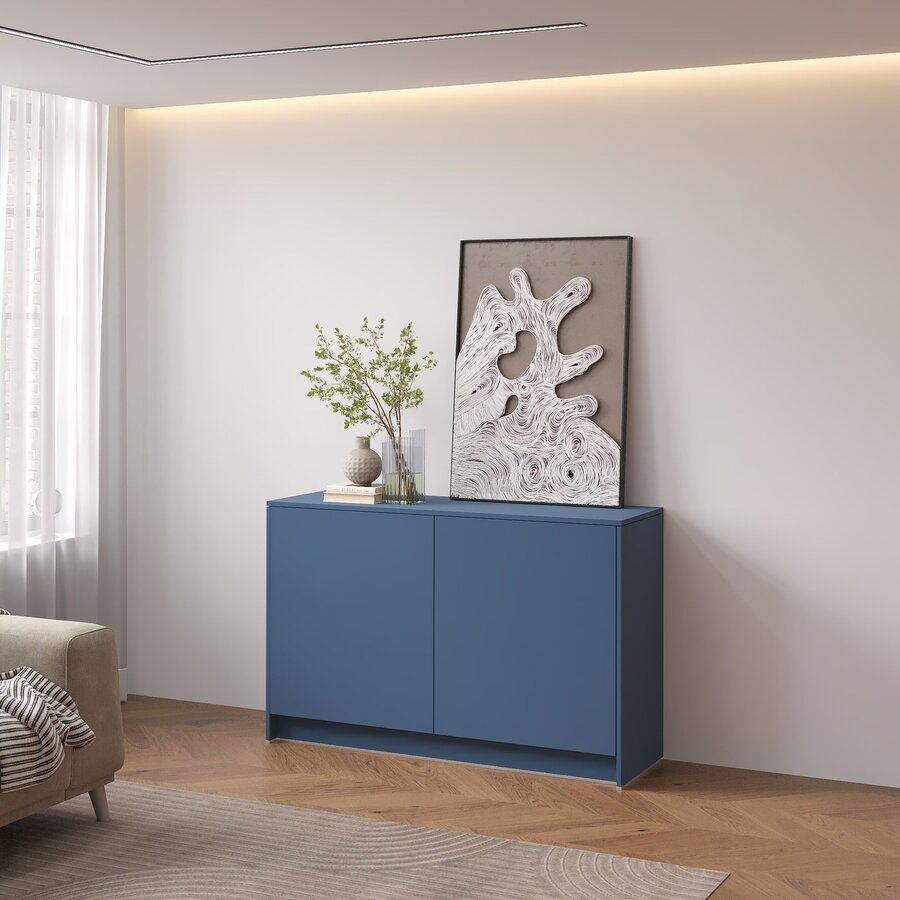 Elva Turin Rookblauw Dressoir 123 cm
