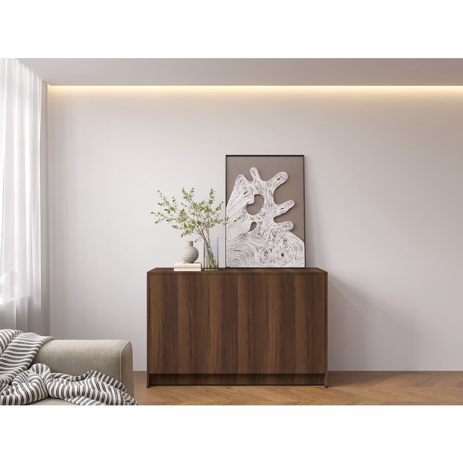 Elva Trentino Walnoot Dressoir 123 cm