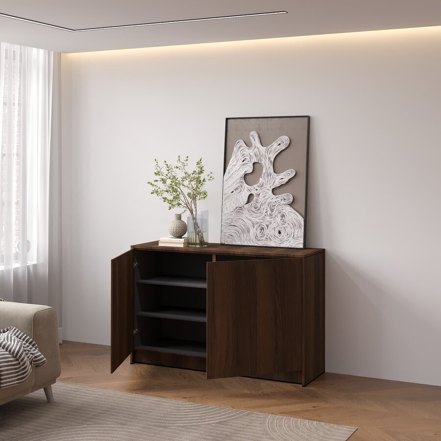 Elva Trentino Walnoot Dressoir 123 cm