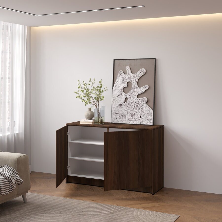 Elva Trentino Walnoot Dressoir 123 cm