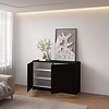 Elva Turin 123 cm Dressoir Zwart Elva Turin 123 cm Dressoir Zwart