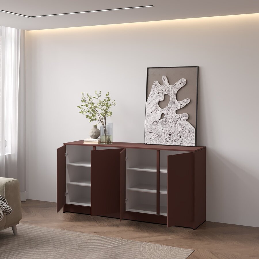 Elva Pastell Oxydrood Dressoir 163 cm