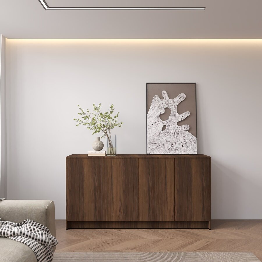 Elva Trentino Walnoot Dressoir 163 cm