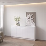 Artego Design Elva Hoogglans Alpine Wit 163 cm Dressoir Artego Design Elva Hoogglans Alpine Wit 163 cm Dressoir