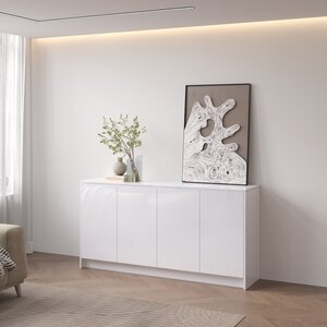 Artego Design Elva Hoogglans Alpine Wit 163 cm Dressoir