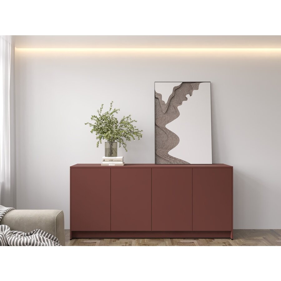 Elva Pastell Oxydrood Dressoir 183 cm Elva Pastell Oxydrood Dressoir 183 cm