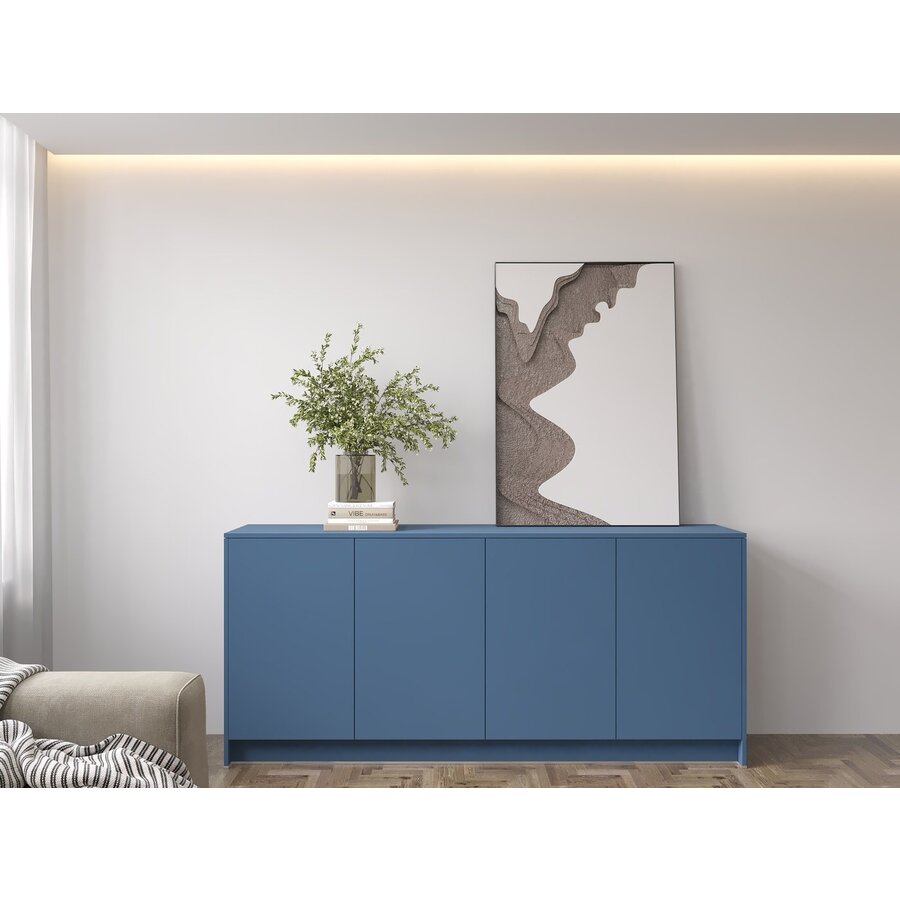 Elva Turin Rookblauw Dressoir 183 cm
