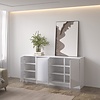 Elva Hoogglans Alpine Wit 183 cm Dressoir Elva Hoogglans Alpine Wit 183 cm Dressoir