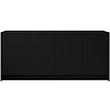 Elva Turin 183 cm Dressoir Zwart Elva Turin 183 cm Dressoir Zwart