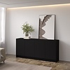 Elva Turin 183 cm Dressoir Zwart Elva Turin 183 cm Dressoir Zwart