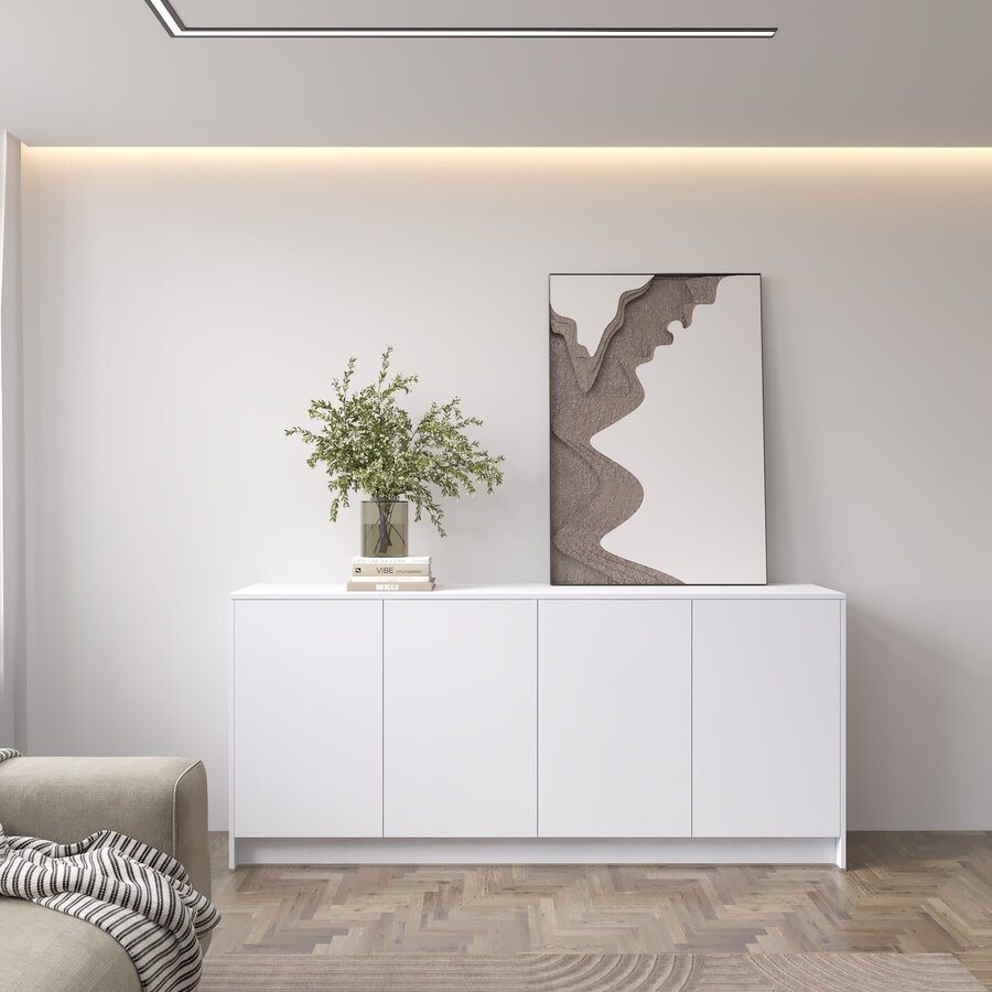 Elva Alpine Wit 183 cm Dressoir Elva Alpine Wit 183 cm Dressoir