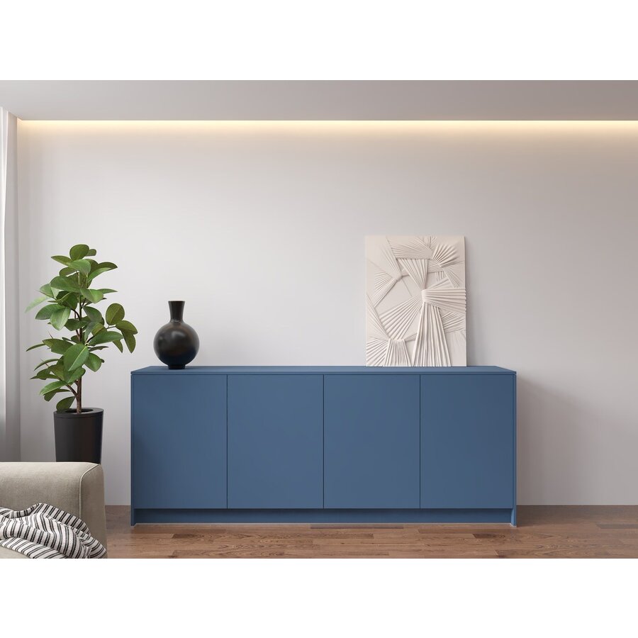 Elva Turin Rookblauw Dressoir 203 cm