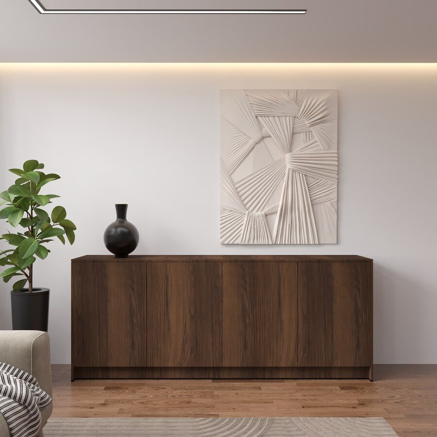 Elva Trentino Walnoot Dressoir 203 cm