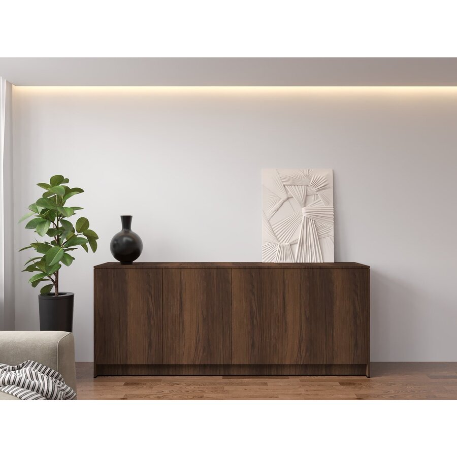 Elva Trentino Walnoot Dressoir 203 cm