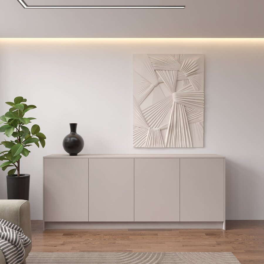 Elva Turin 203 cm Dressoir Cashmere Elva Turin 203 cm Dressoir Cashmere