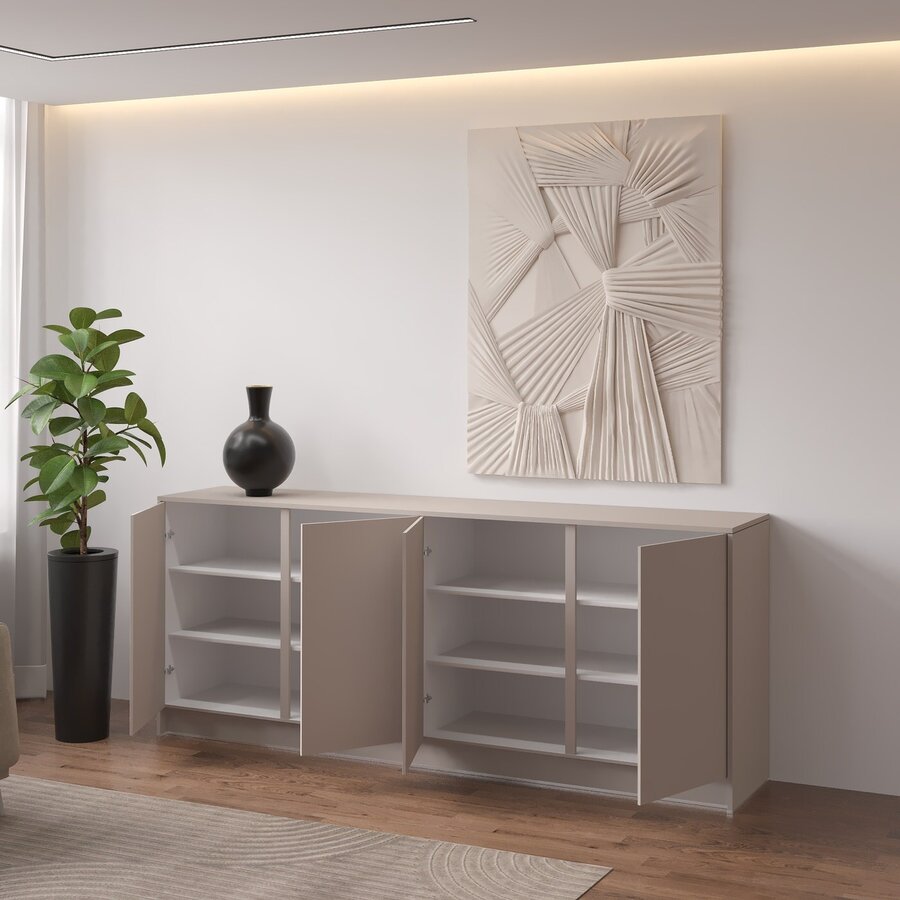 Elva Turin 203 cm Dressoir Cashmere Elva Turin 203 cm Dressoir Cashmere