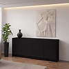 Elva Turin 203 cm Dressoir Zwart Elva Turin 203 cm Dressoir Zwart