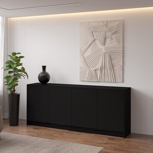 Artego Design Elva Turin 203 cm Dressoir Zwart