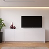 Elva Hoogglans Alpine Wit 243 cm Dressoir