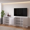 Elva Hoogglans Alpine Wit 243 cm Dressoir