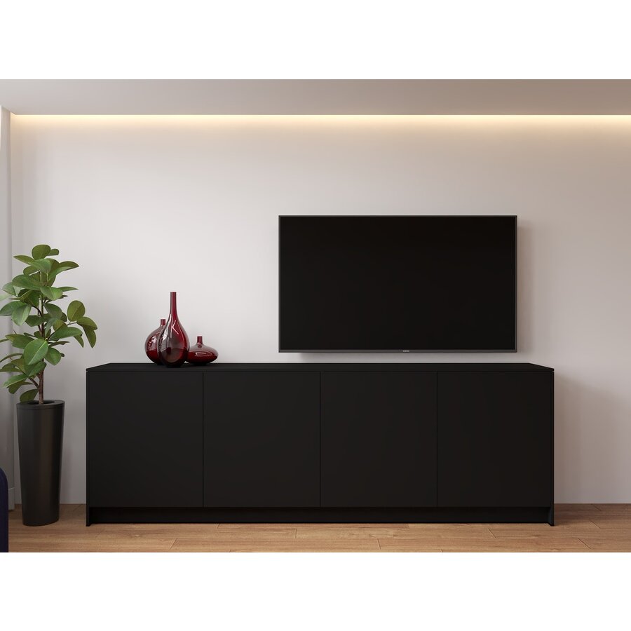 Elva Turin 243 cm Dressoir Zwart Elva Turin 243 cm Dressoir Zwart