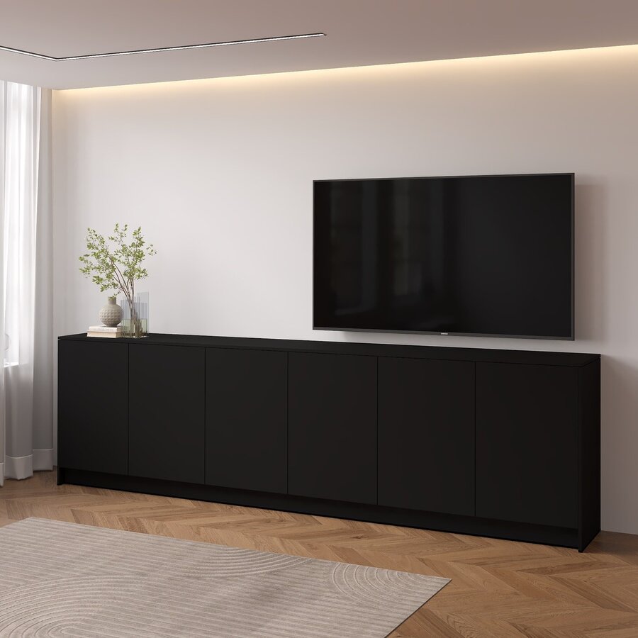 Elva Turin 303 cm Dressoir Zwart Elva Turin 303 cm Dressoir Zwart