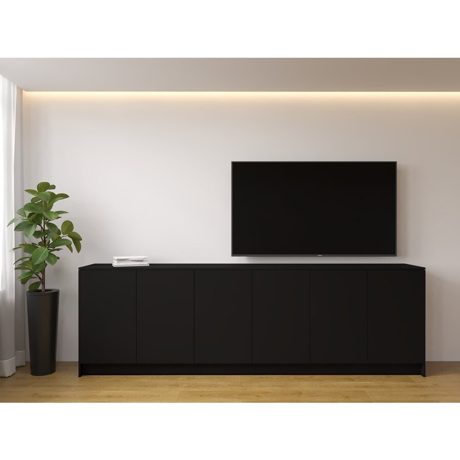 Elva Turin 303 cm Dressoir Zwart Elva Turin 303 cm Dressoir Zwart